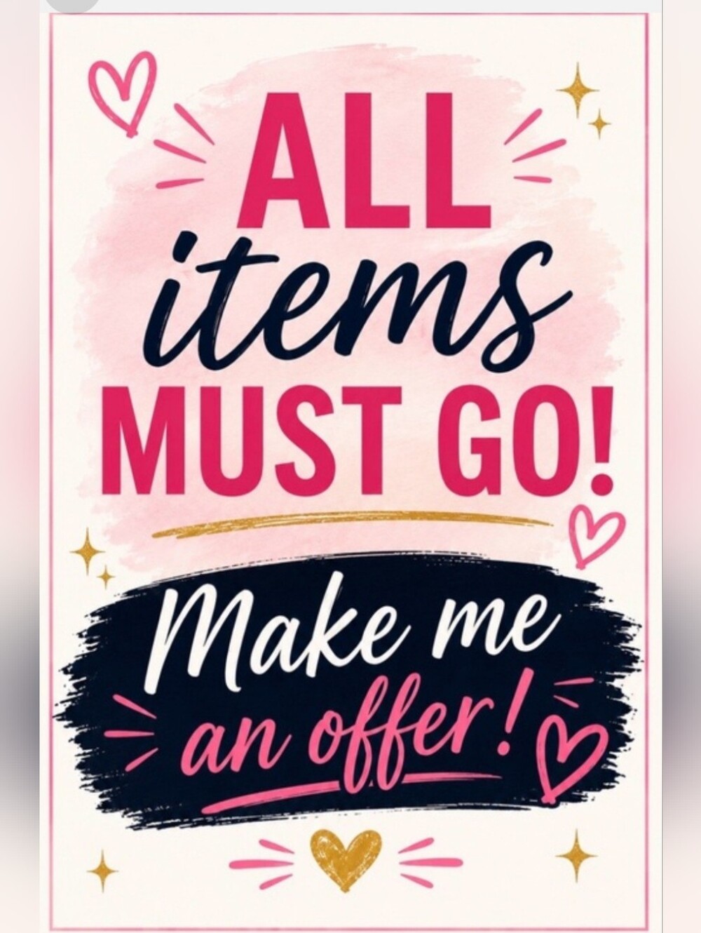 CLOSET CLOSING.. PLEASE BUNDLE ITEMS AND SAVE! EVERY ORDER COMES WITH FREE GIFT!